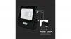 Projektor LED z czujnikiem ruchu 10W 735lm 6500K Dioda SAMSUNG IP65 Kabel 1m Czarny 5 Lat Gwarancji 20282